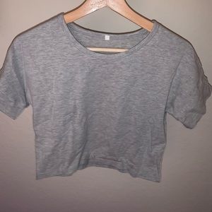 Grey crop top